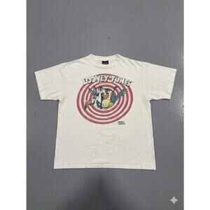 Vintage 1989 Looney Tunes Double Sided T-Shirt Size Large Changes Queens NY 80s